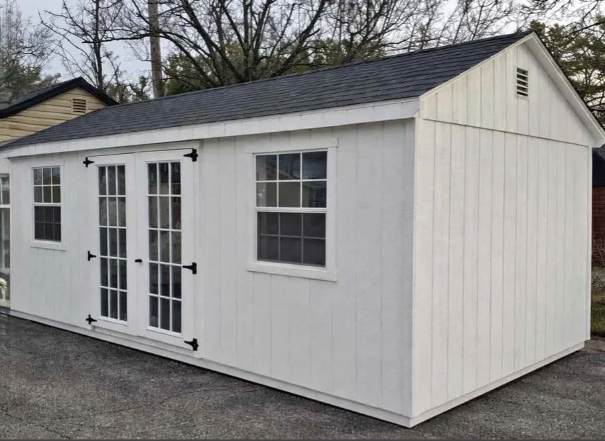 Wood Shed with Cupola